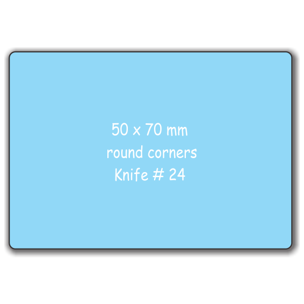 50mm x 70mm Round Corners