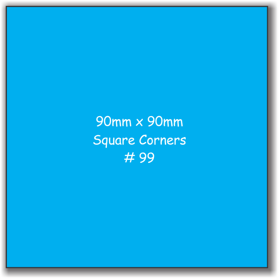 90 x 90 Square Magnets Square Corners
